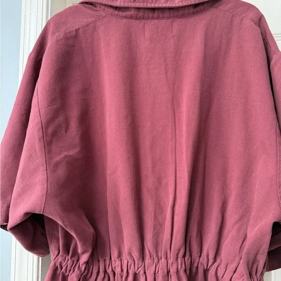 Noble Utility Zip-Up Dress in Bordeaux, 2X NWT - Picture 5 of 6